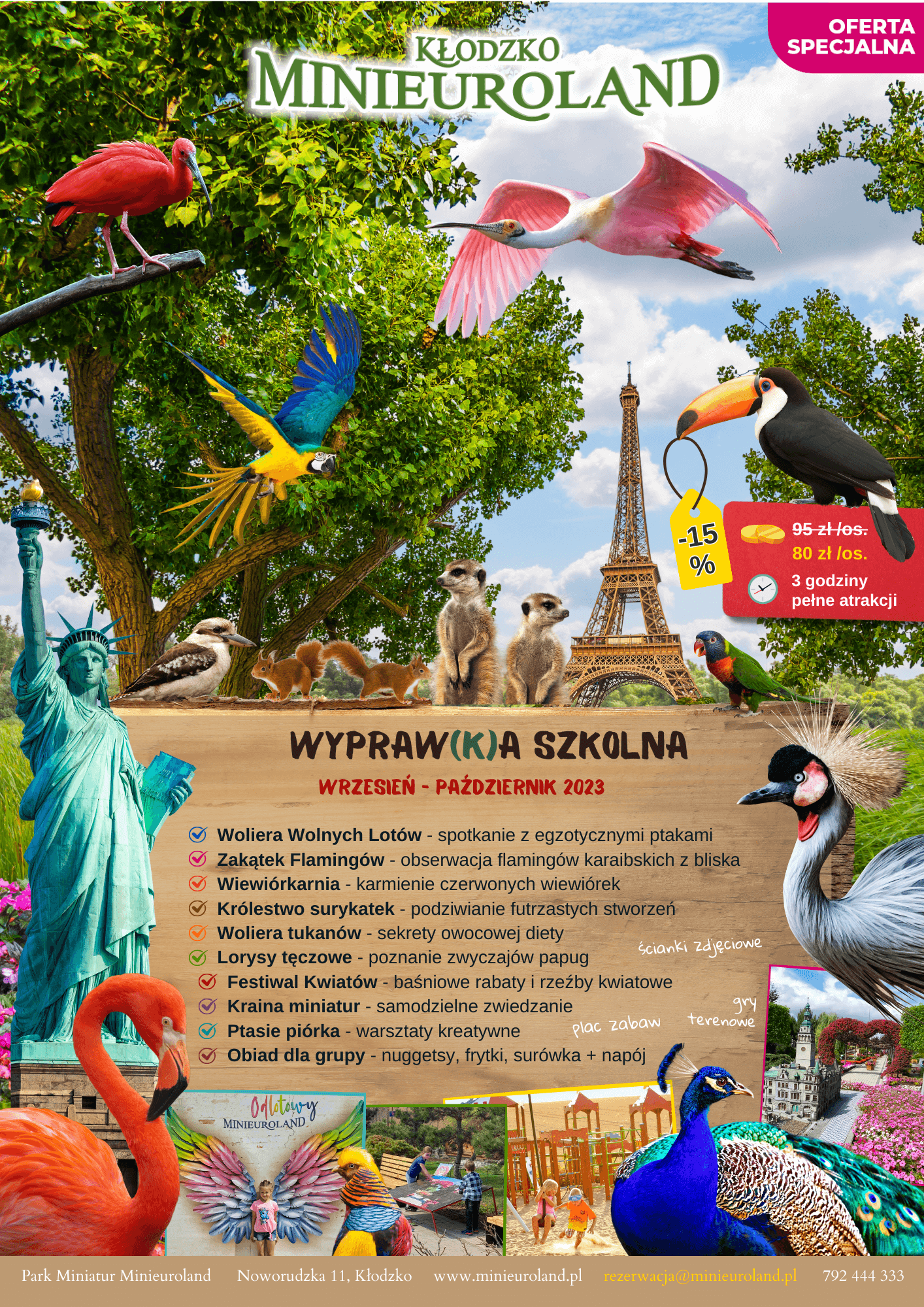 WYCIECZKA DLA SZKÓŁ PODSTAWOWYCH I PRZEDSZKOLI
